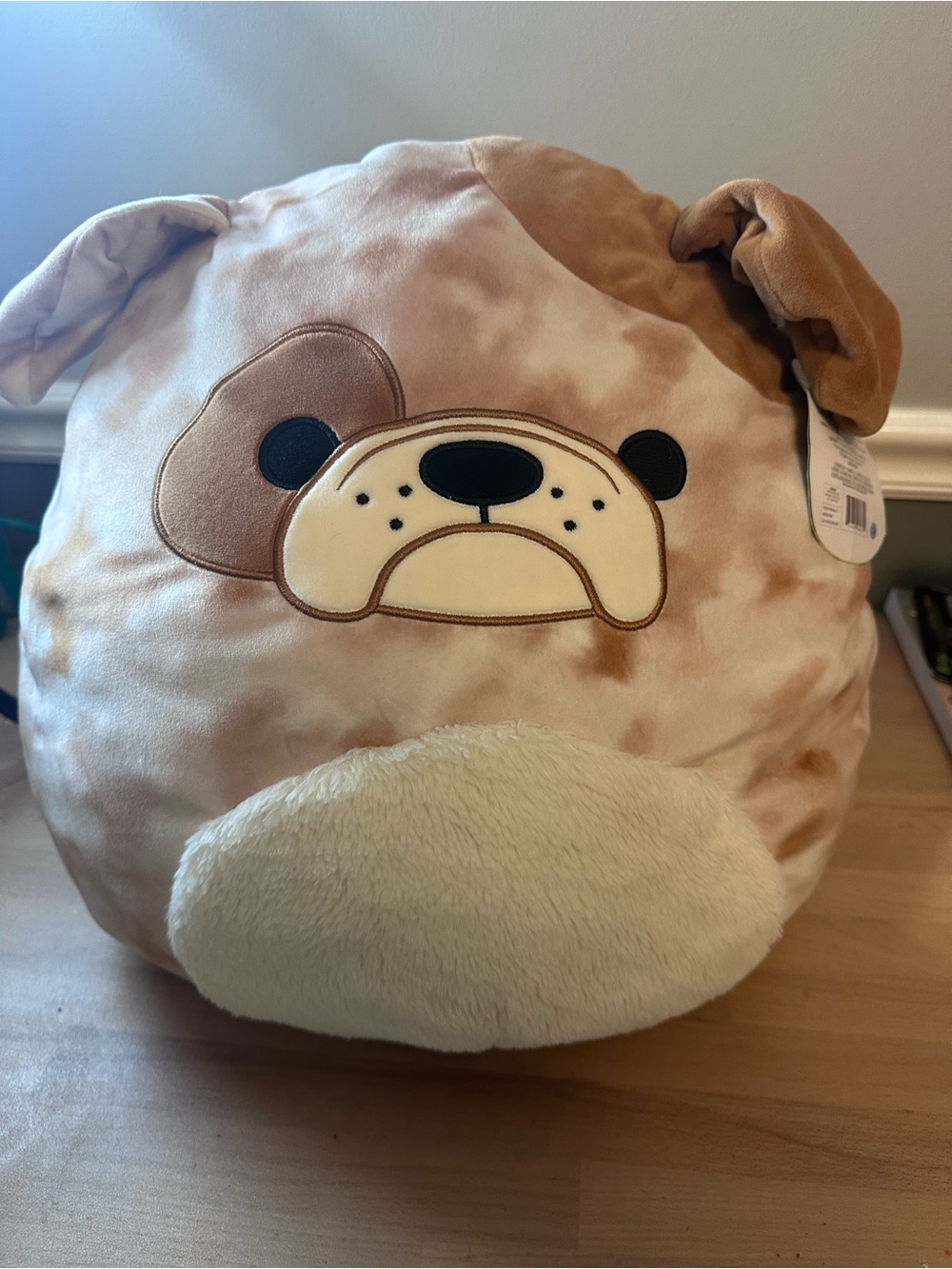 16” Squishmallows Bronk Bulldog Plush Kellytoy 2021 Dog Stuffed Animal w/Tag